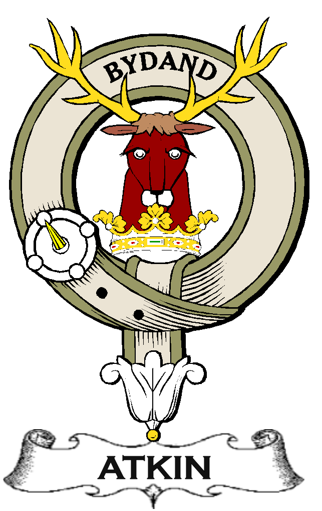 ATKIN–SCOTTISH-CLAN-BADGE-VINTAGE