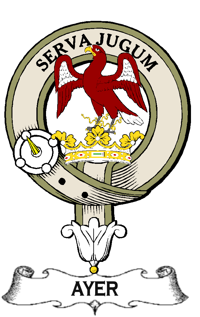 AYER–SCOTTISH-CLAN-BADGE-VINTAGE