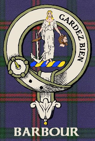 BARBOUR-Montgomery-M–SCOTTISH-TARTAN-CLAN-BADGE