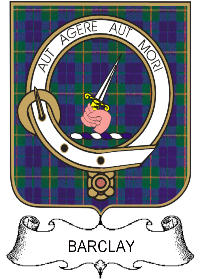 BARCLAY–SCOTTISH-TARTAN-CLAN-BADGE
