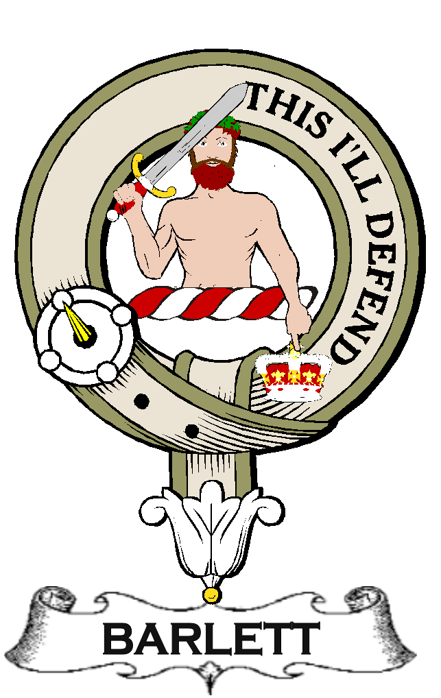 BARLETT–SCOTTISH-CLAN-BADGE-VINTAGE