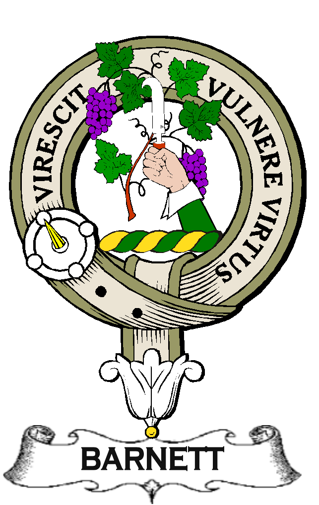 BARNETT–SCOTTISH-CLAN-BADGE-VINTAGE