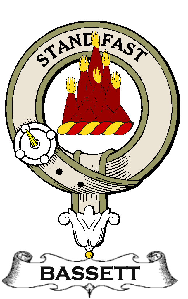 BASSETT–SCOTTISH-CLAN-BADGE-VINTAGE