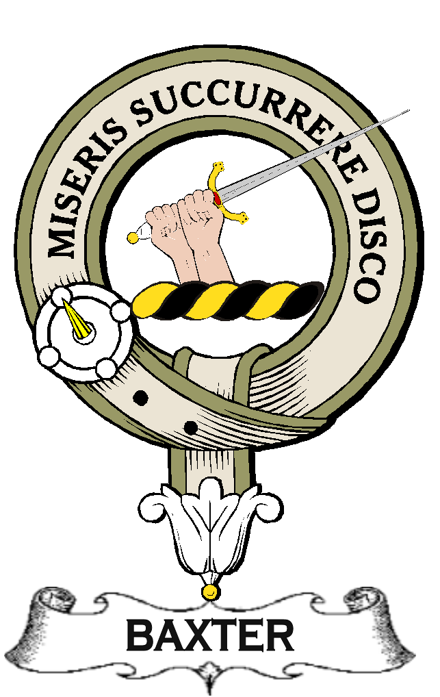 BAXTER–SCOTTISH-CLAN-BADGE-VINTAGE