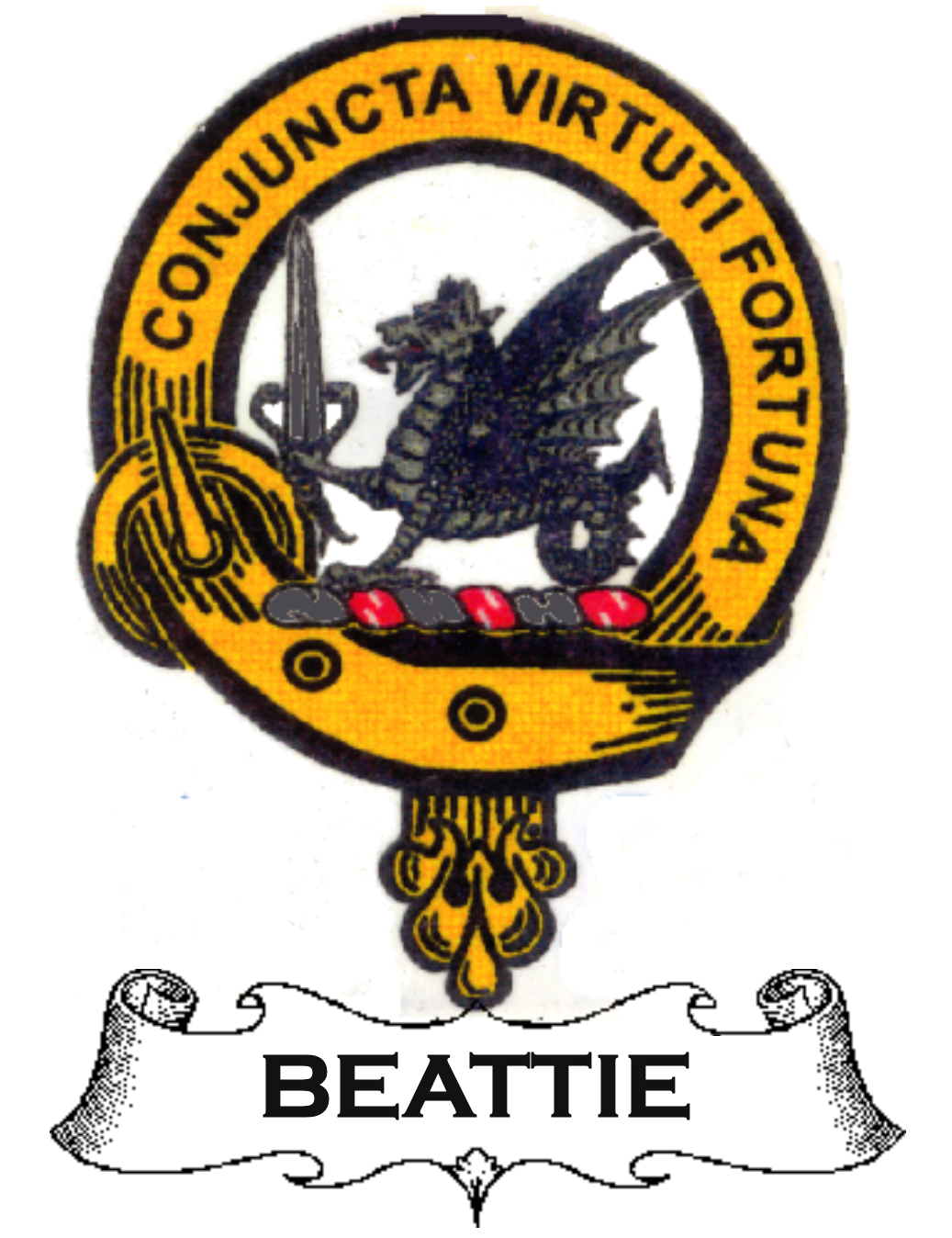 BEATTIE–SCOTTISH-CLAN-BADGE-VINTAGE