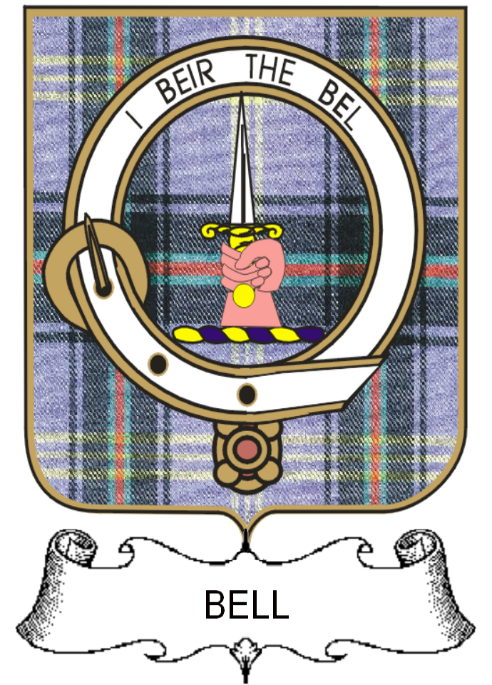 BELL–SCOTTISH-TARTAN-CLAN-BADGE