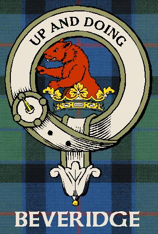 BEVERIDGE-Flower-Of-Scotland–SCOTTISH-TARTAN-CLAN-BADGE