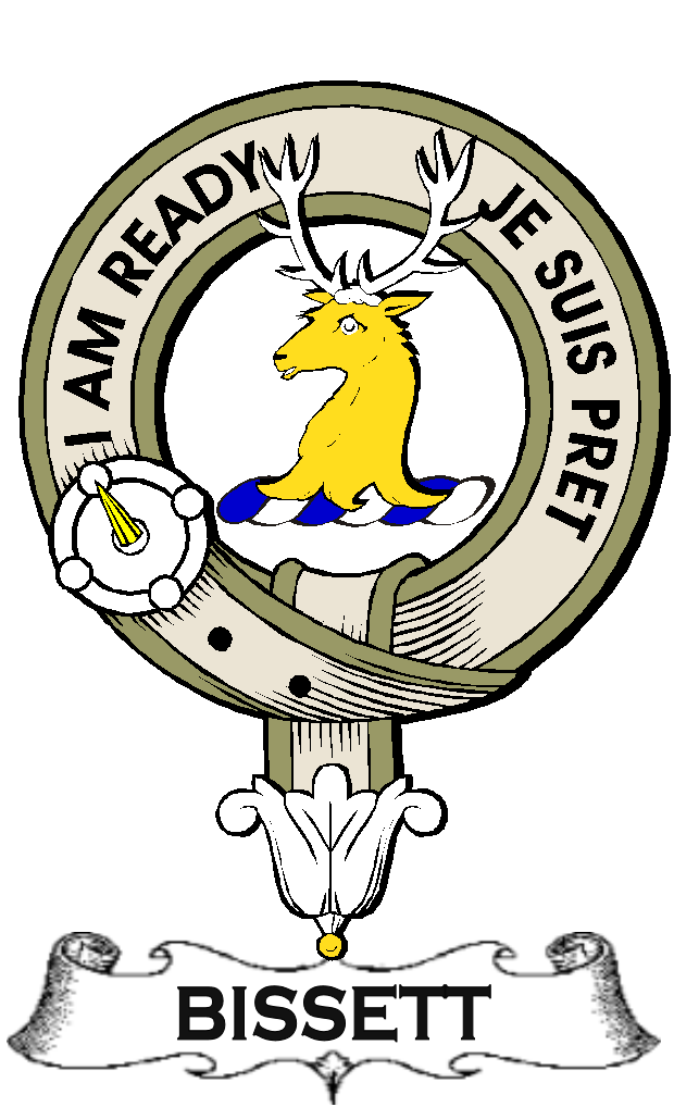 BISSETT–SCOTTISH-CLAN-BADGE-VINTAGE