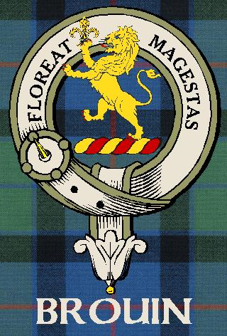 BROUIN-Flower-Of-Scotland–SCOTTISH-TARTAN-CLAN-BADGE
