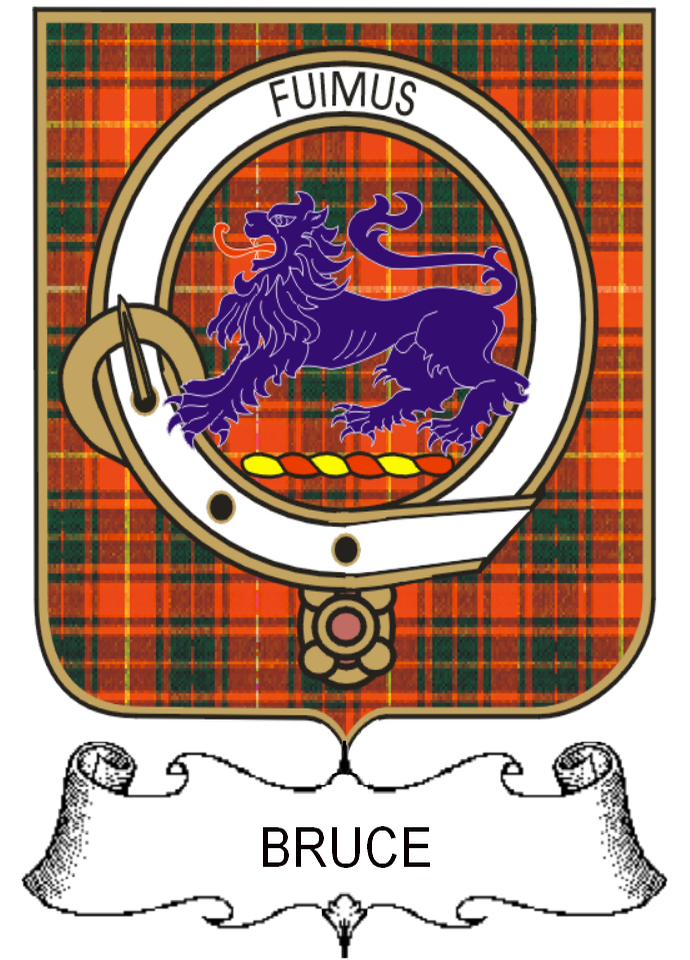 BRUCE–SCOTTISH-TARTAN-CLAN-BADGE