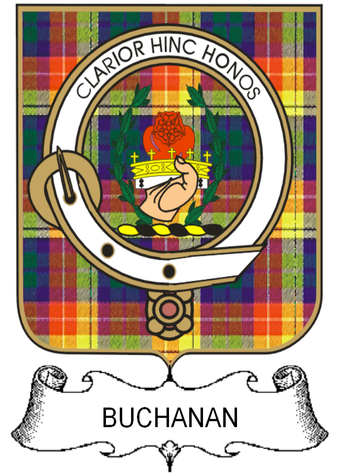 BUCHANAN–SCOTTISH-TARTAN-CLAN-BADGE