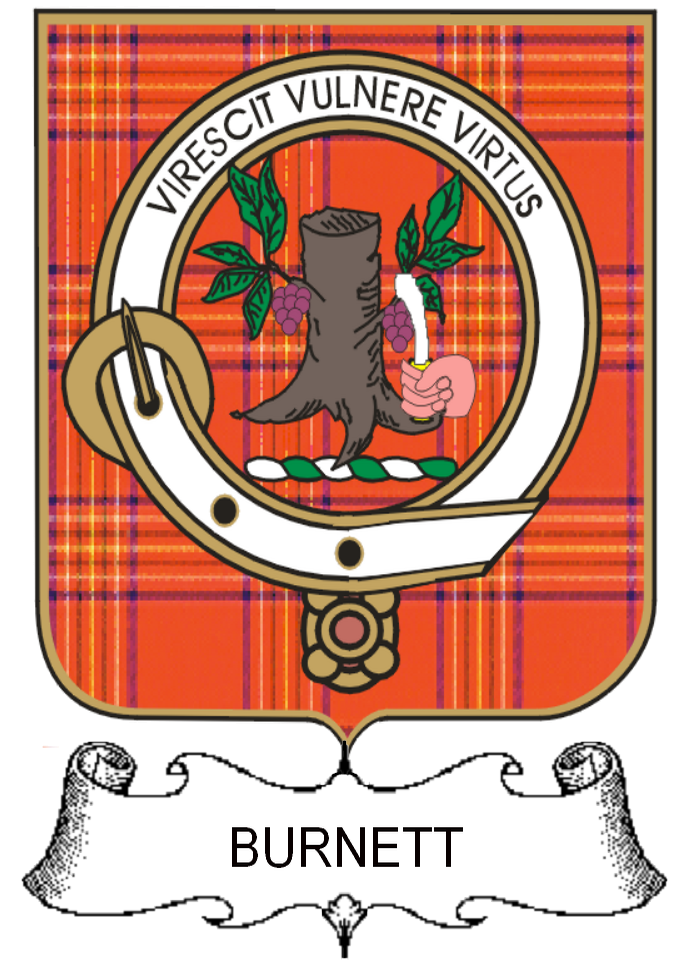 BURNETT–SCOTTISH-TARTAN-CLAN-BADGE