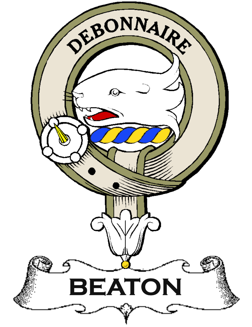 Beaton–SCOTTISH-CLAN-BADGE-VINTAGE