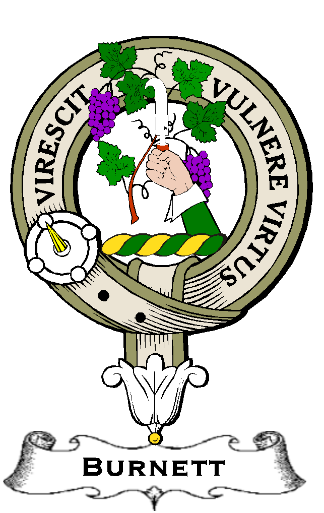 Burnett–SCOTTISH-CLAN-BADGE-VINTAGE