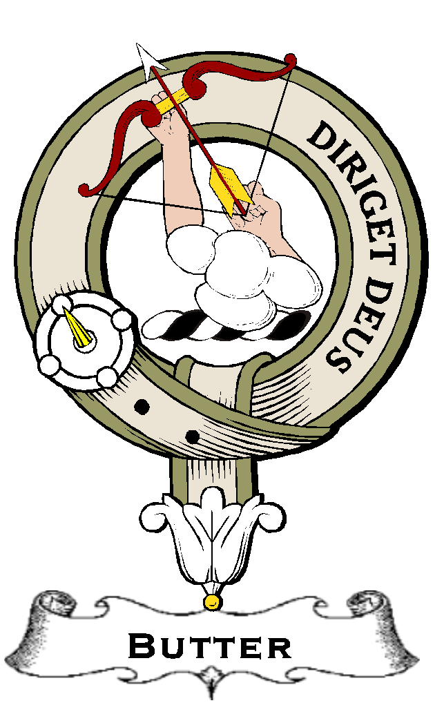 Butter–SCOTTISH-CLAN-BADGE-VINTAGE