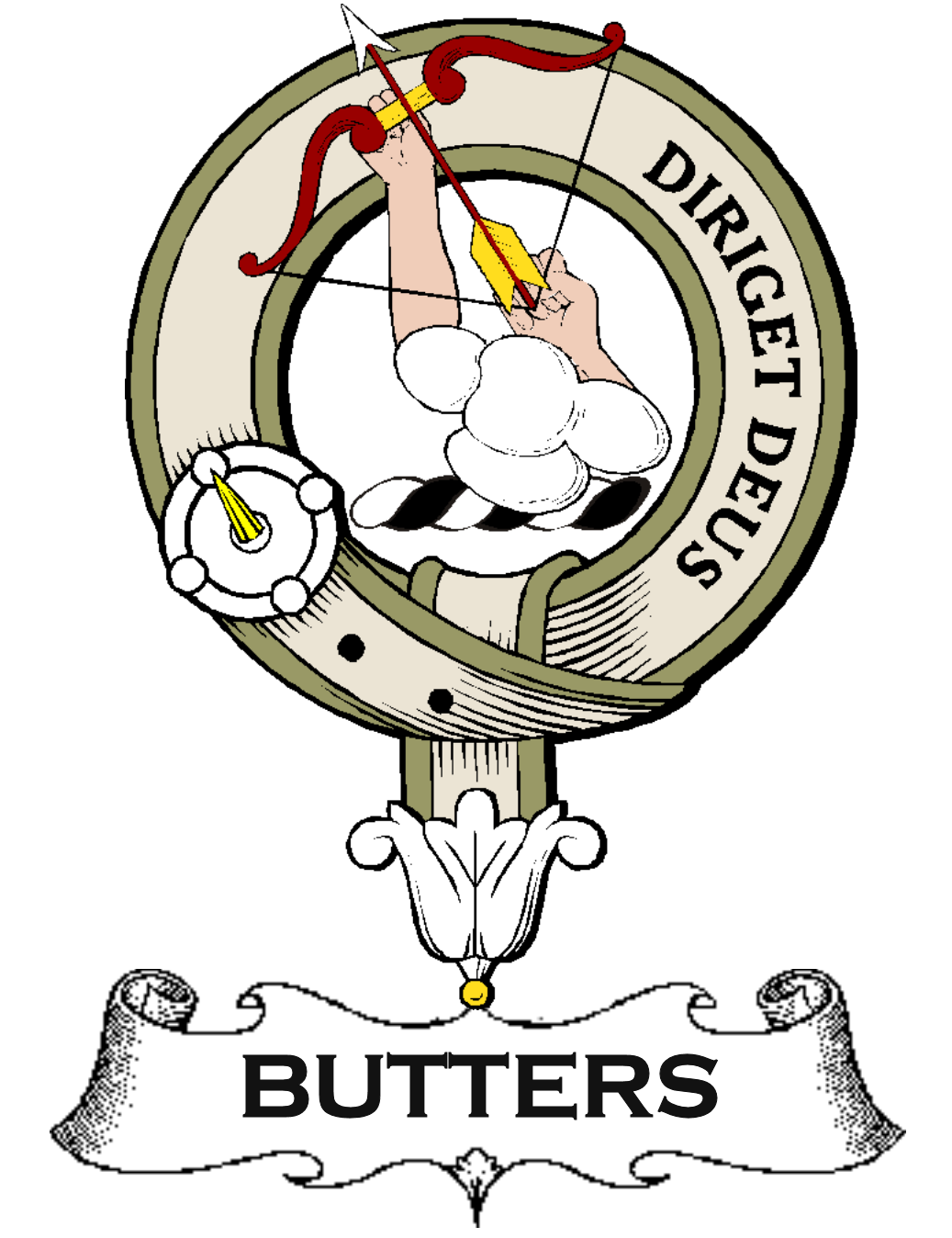 Butters–SCOTTISH-CLAN-BADGE-VINTAGE