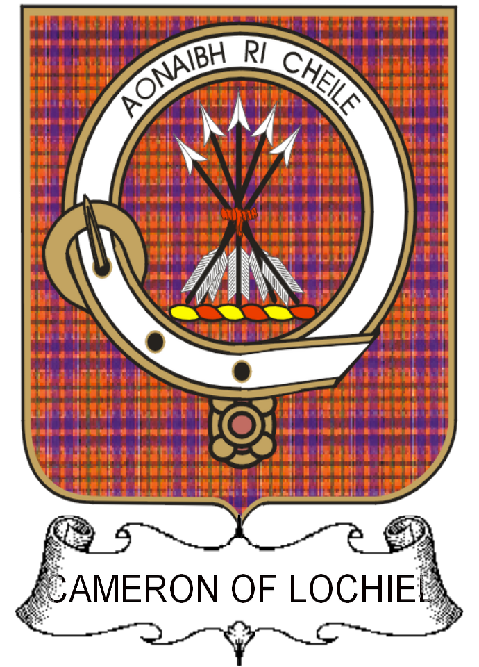 CAMERON-OF-LOCHIEL–SCOTTISH-TARTAN-CLAN-BADGE