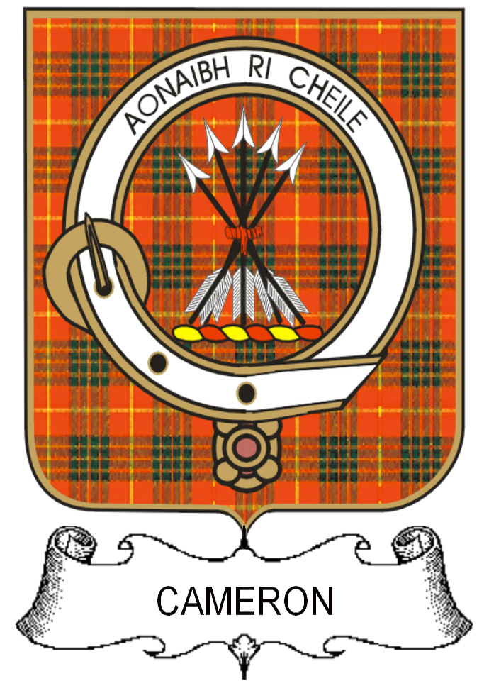 CAMERON–SCOTTISH-TARTAN-CLAN-BADGE