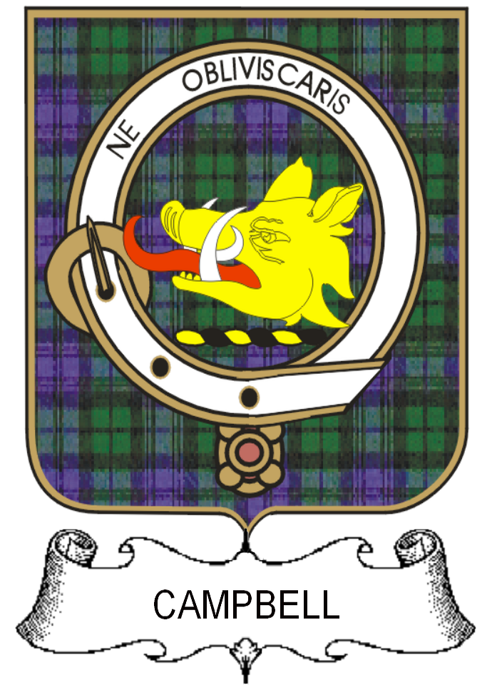 CAMPBELL–SCOTTISH-TARTAN-CLAN-BADGE
