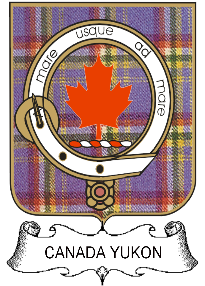 CANADA-YUKON–SCOTTISH-TARTAN-CLAN-BADGE