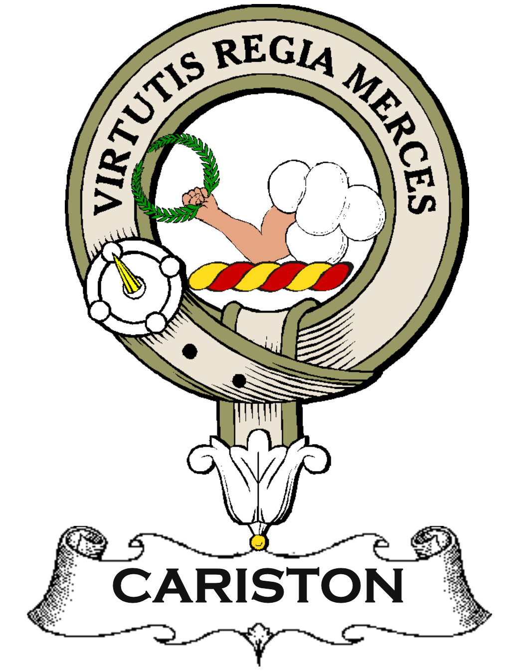 CARISTON–SCOTTISH-CLAN-BADGE-VINTAGE