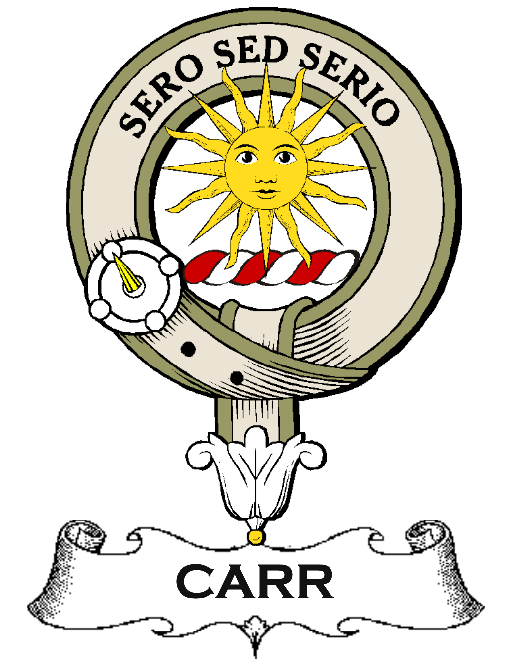 CARR–SCOTTISH-CLAN-BADGE-VINTAGE