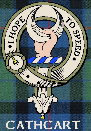 CATHCART-Flower-Of-Scotland–SCOTTISH-TARTAN-CLAN-BADGE