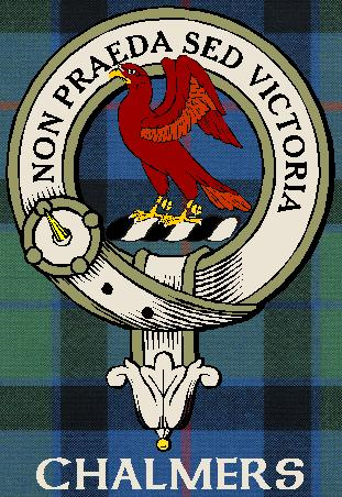 CHALMERS-Flower-Of-Scotland–SCOTTISH-TARTAN-CLAN-BADGE