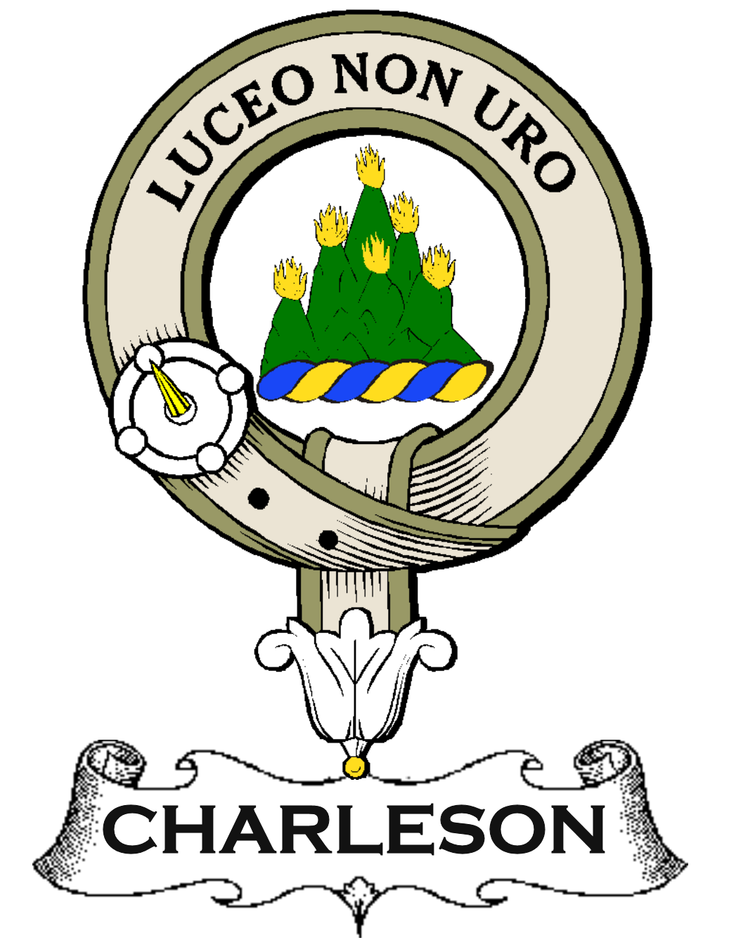 CHARLESON–SCOTTISH-CLAN-BADGE-VINTAGE