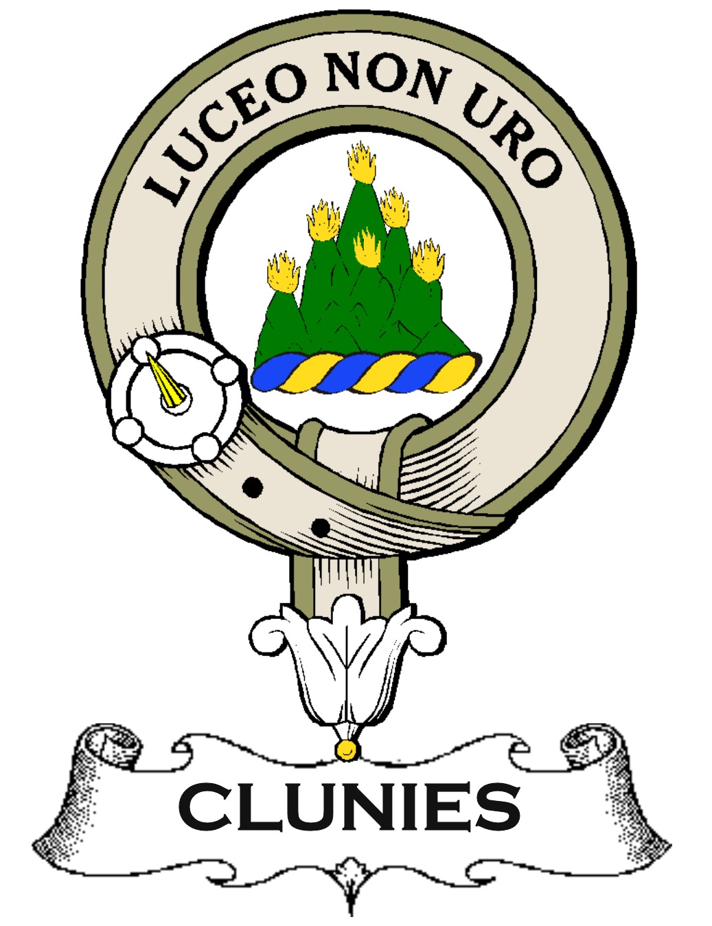 CLUNIES–SCOTTISH-CLAN-BADGE-VINTAGE