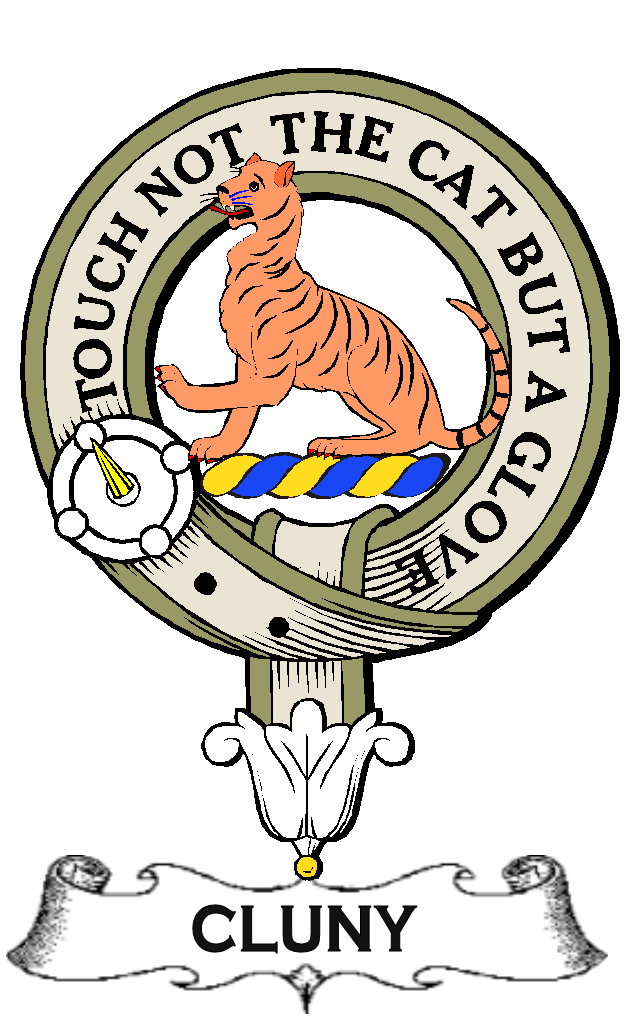 CLUNY–SCOTTISH-CLAN-BADGE-VINTAGE