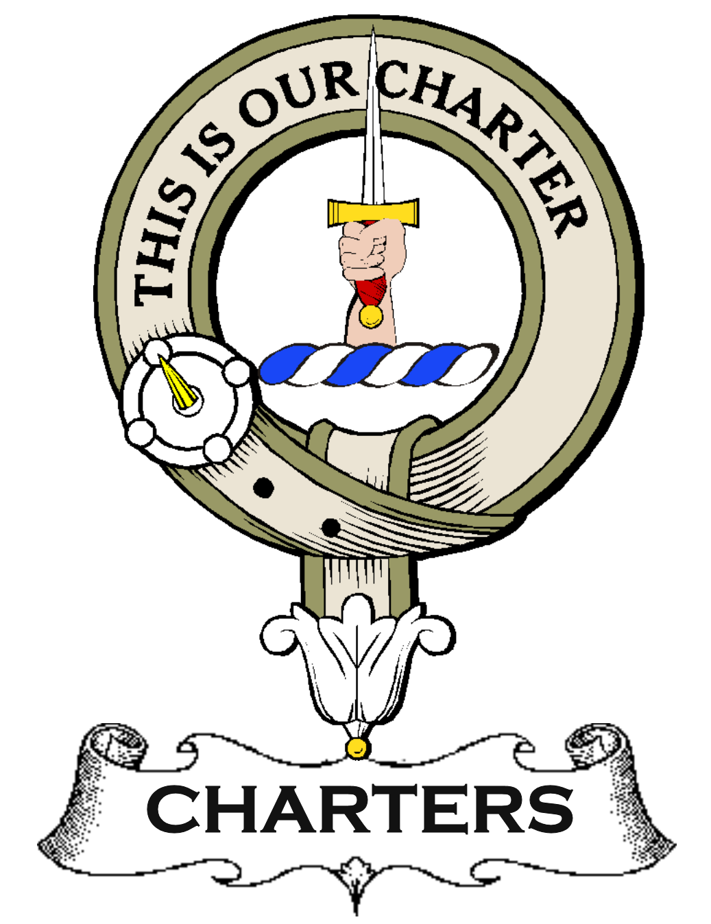 Charters–SCOTTISH-CLAN-BADGE-VINTAGE