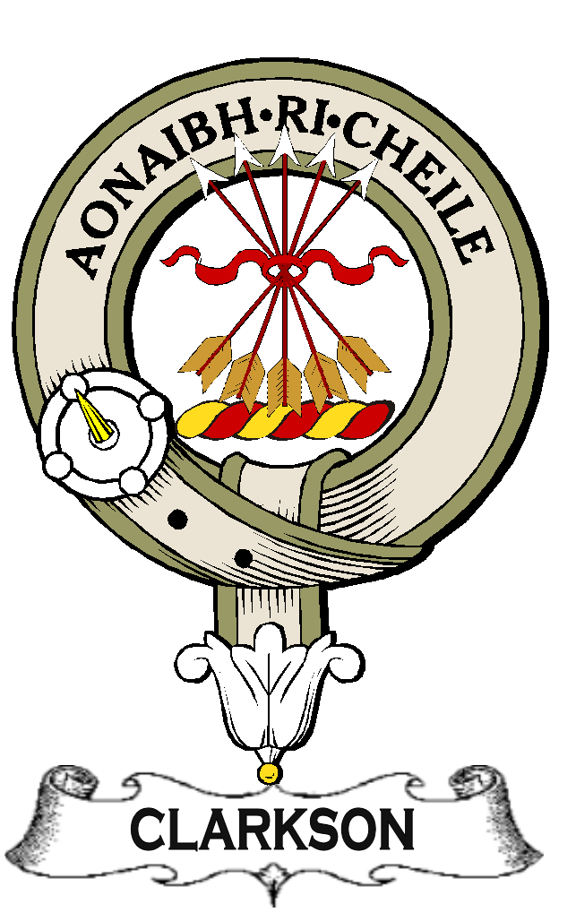 Clarkson–SCOTTISH-CLAN-BADGE-VINTAGE