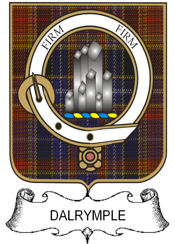 DALRYMPLE–SCOTTISH-TARTAN-CLAN-BADGE