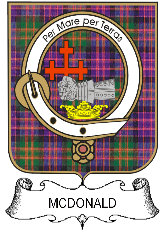 MCDONALD–SCOTTISH-TARTAN-CLAN-BADGE