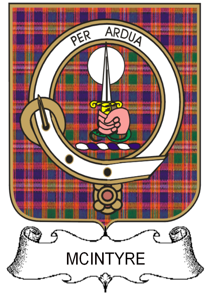 MCINTYRE–SCOTTISH-TARTAN-CLAN-BADGE