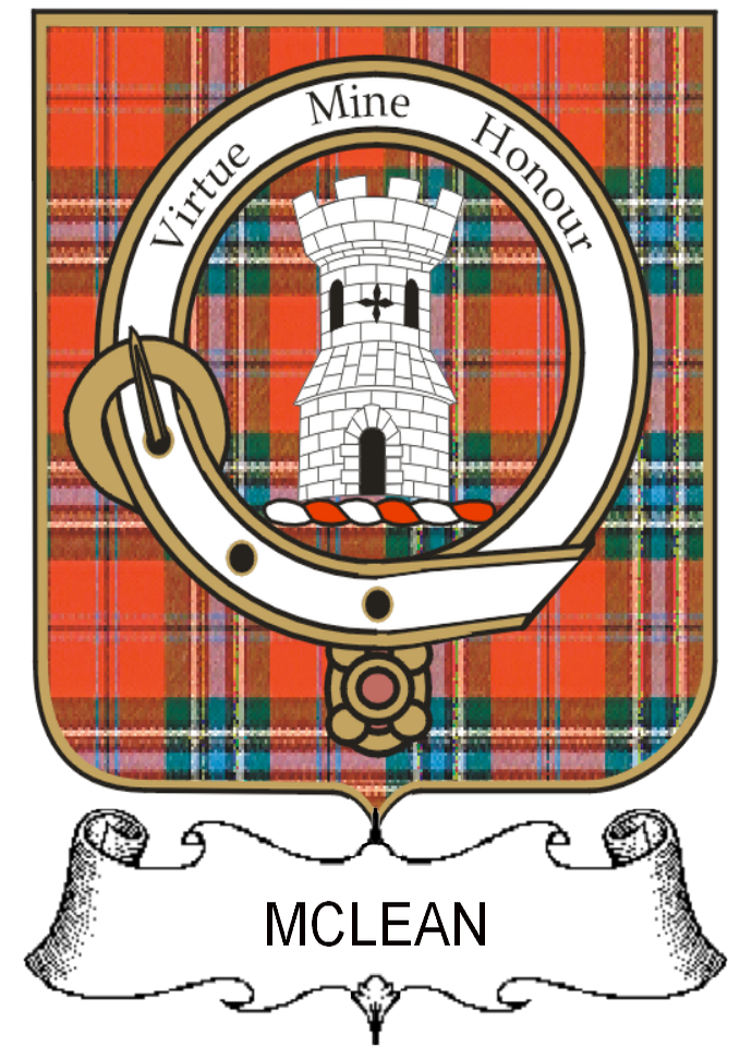 MCLEAN–SCOTTISH-TARTAN-CLAN-BADGE