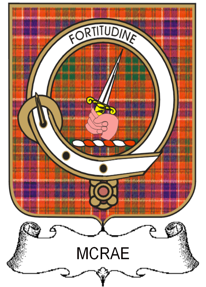 MCRAE–SCOTTISH-TARTAN-CLAN-BADGE