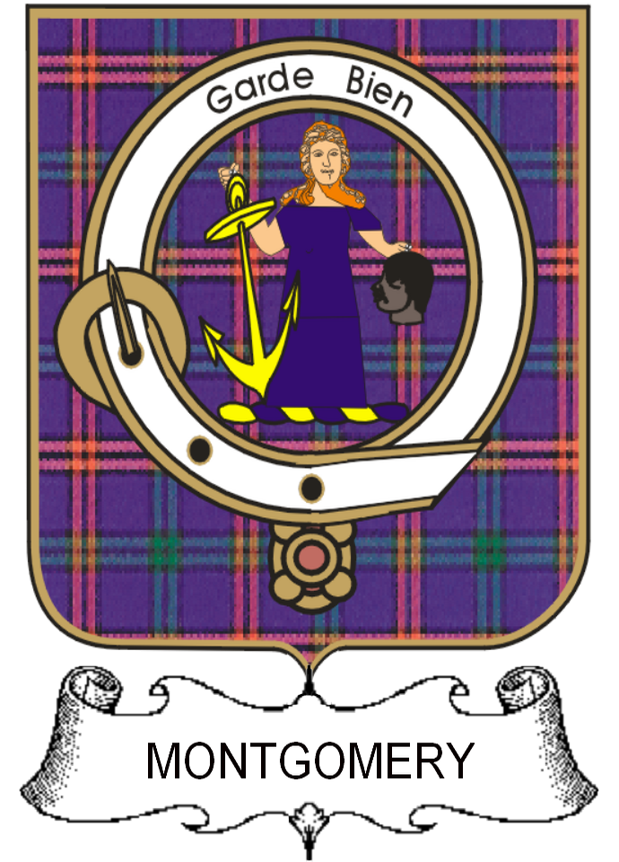 MONTGOMERY–SCOTTISH-TARTAN-CLAN-BADGE
