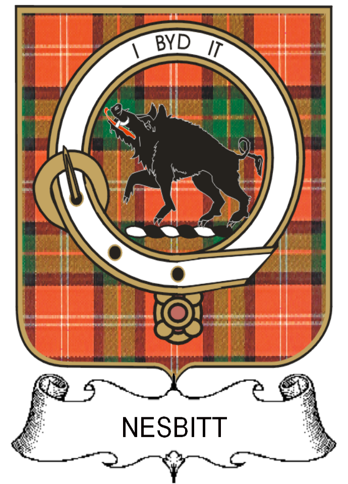 NESBITT–SCOTTISH-TARTAN-CLAN-BADGE