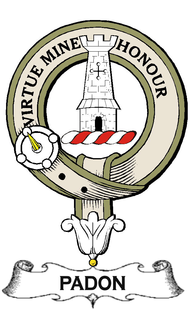 PADON–SCOTTISH-CLAN-BADGE-VINTAGE
