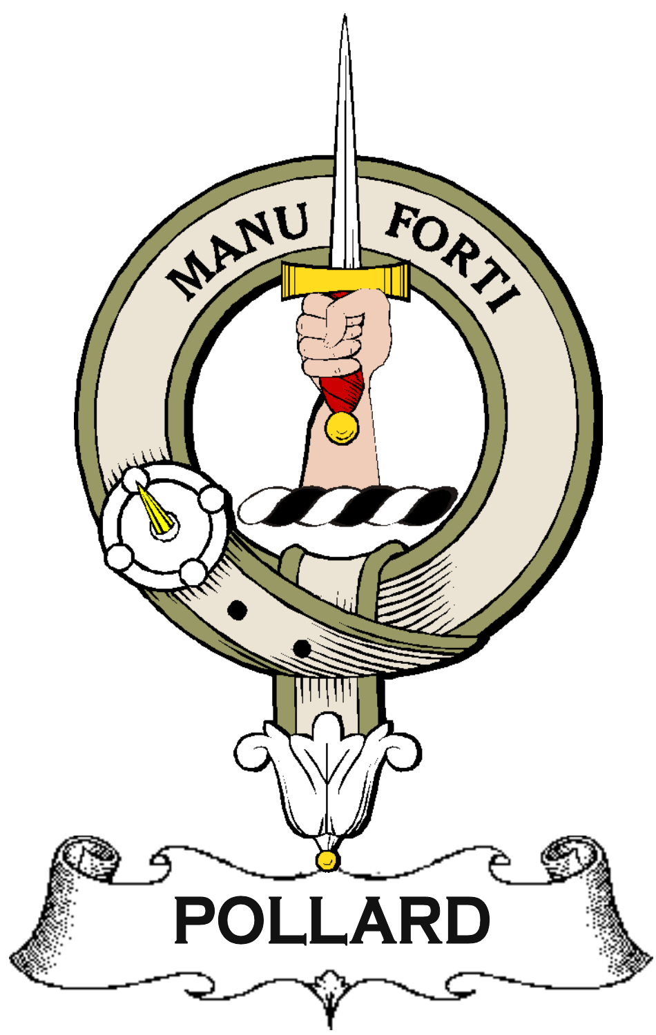 POLLARD–SCOTTISH-CLAN-BADGE-VINTAGE