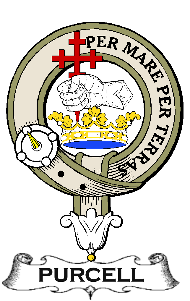 PURCELL–SCOTTISH-CLAN-BADGE-VINTAGE