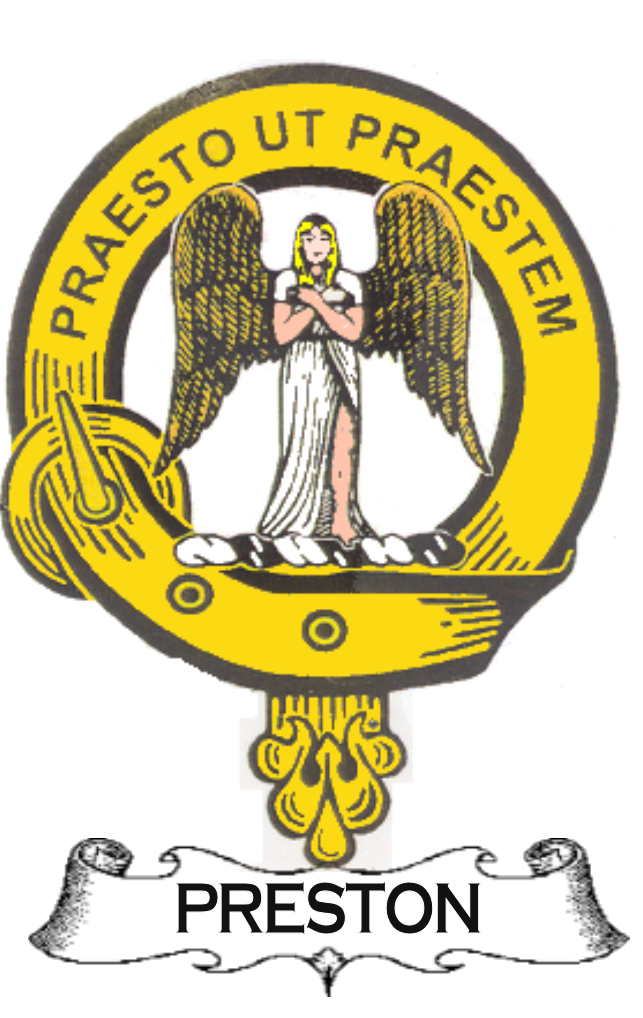 Preston1–SCOTTISH-CLAN-BADGE-VINTAGE