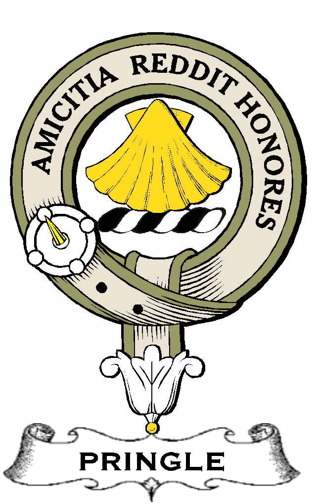 Pringle–SCOTTISH-CLAN-BADGE-VINTAGE