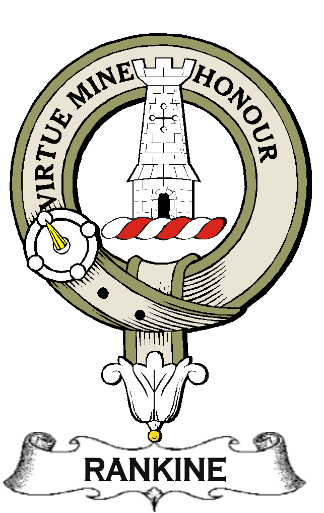 RANKINE–SCOTTISH-CLAN-BADGE-VINTAGE