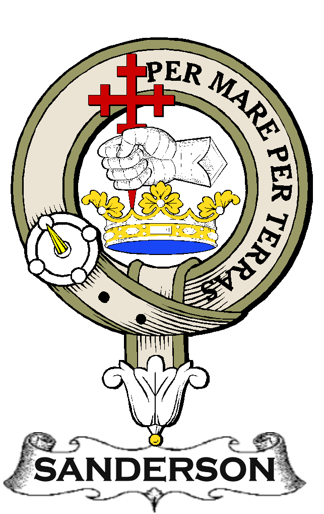 SANDERSON–SCOTTISH-CLAN-BADGE-VINTAGE