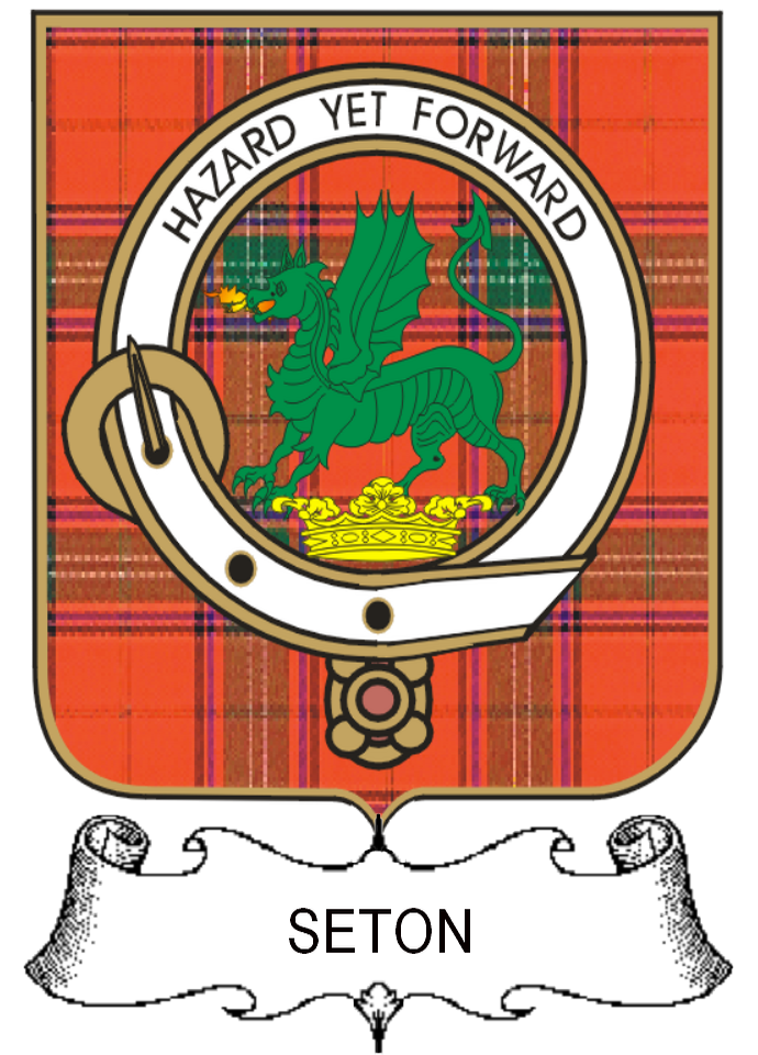 SETON–SCOTTISH-TARTAN-CLAN-BADGE