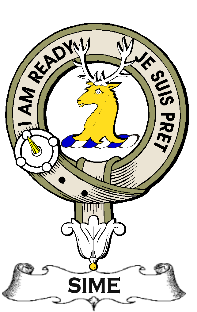 SIME–SCOTTISH-CLAN-BADGE-VINTAGE
