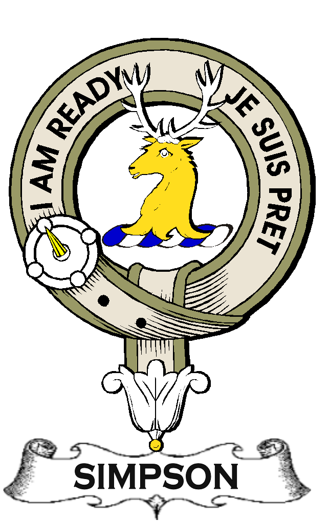 SIMPSON–SCOTTISH-CLAN-BADGE-VINTAGE